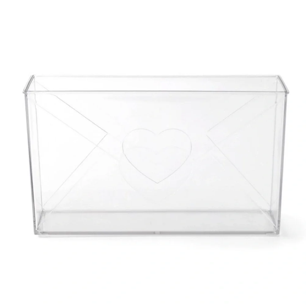 NWT Target Bullseye Playground Valentine’s Acrylic Envelope with Heart Vase